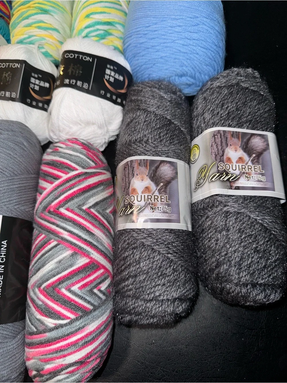 Yarn Lot of 28 skeins various sizes and styles all new lot #2